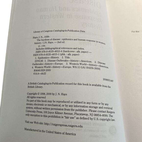 Burdens of Disease : Epidemics and Human Response in Western History by J. N.... - Picture 6 of 6